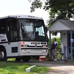 Another bus full of eager campers arrives at Saginaw!